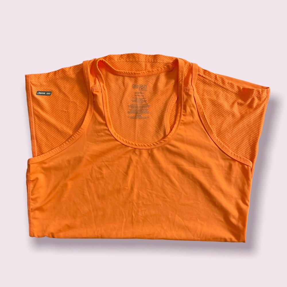 DANSKIN NOW NEÓN ORANGE TANK TOP - Picture 3 of 3